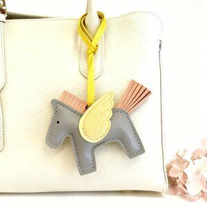 Gray Pegasus Bag Charm or Keychain